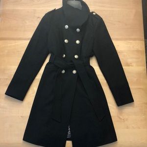 Guess women’s wool blend belted winter coat M EUC